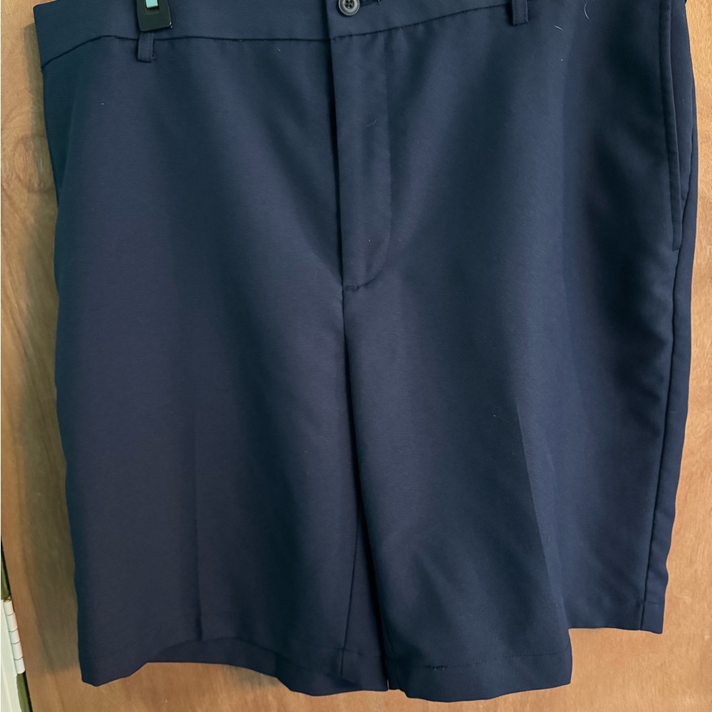 PGA Tour Men's Dark Blue Flat Front Shorts